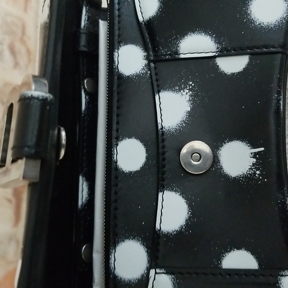 New BALENCIAGA  Hourglass Polka Dot Wallet With Chain Bag - Picture 10 of 15